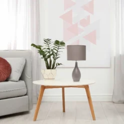 18.11" Traditional Standard Ceramic Dewdrop Table Desk Lamp With Matching Fabric Shade Gray - Creekwood Home 9 18.11" Traditional Standard Ceramic Dewdrop Table Desk Lamp With Matching Fabric Shade Gray - Creekwood Home -Home Decor Shop GUEST 7d77c039 5fac 4b51 b613 753fa30c7908