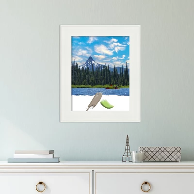 Amanti Art Vanity White Narrow Picture Frame 4 Amanti Art Vanity White Narrow Picture Frame - Image 4