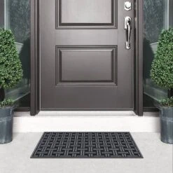 1'6"x2'6" Woven Rubber All Seasons Scraper Rug Black - Apache Mills 5 1'6"x2'6" Woven Rubber All Seasons Scraper Rug Black - Apache Mills -Home Decor Shop GUEST 8263d089 5a53 435f aaec f3e88c9d07a9