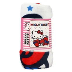 SANRIO Hello Kitty Stars And Bows 48 X 60 Throw Blanket