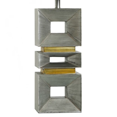 Contemporary Table Lamp Palladium Silver Finish - StyleCraft 2 Contemporary Table Lamp Palladium Silver Finish - StyleCraft - Image 2