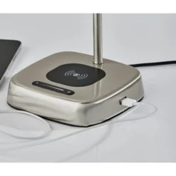 Radley Charge Table Lamp With Smart Switch Silver (Includes LED Light Bulb) - Adesso -Home Decor Shop GUEST 85ce964b 7473 4c7b bdca 88a5e4f526e5