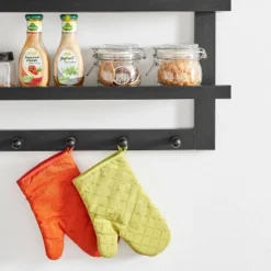 29" X 16" 2 Tier Ledge Wall Shelf Organizer With Five Hanging Hooks Black - Danya B. -Home Decor Shop GUEST 863d2f0c 1eee 4cfa af66 f59cef96deb1