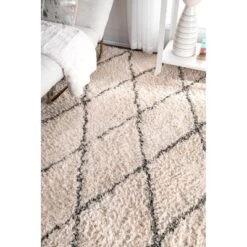 NuLOOM Sheba Cotton Diamond Shaggy Area Rug -Home Decor Shop GUEST 88157794 55da 4d00 a03d b21e86733383