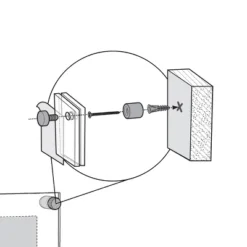 Azar Displays Floating Acrylic Wall Frame With Silver Stand Off Caps: 22" X 28" Graphic Size, Overall Frame Size: 26" X 32" 16 Azar Displays Floating Acrylic Wall Frame With Silver Stand Off Caps: 22" X 28" Graphic Size, Overall Frame Size: 26" X 32" -Home Decor Shop GUEST 886b7015 7362 4d1b bda2 9e7a576c11bc 1