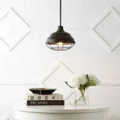 Light Levi Industrial Farmhouse Iron Linear LED Pendant Oil Rubbed Bronze - JONATHAN Y 11 Light Levi Industrial Farmhouse Iron Linear LED Pendant Oil Rubbed Bronze - JONATHAN Y -Home Decor Shop GUEST 88b0ea76 ad0a 47db 933e 276ce2352928