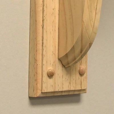 9" X 13" Hampton Wooden Bracket Natural - Inplace 2 9" X 13" Hampton Wooden Bracket Natural - Inplace - Image 2