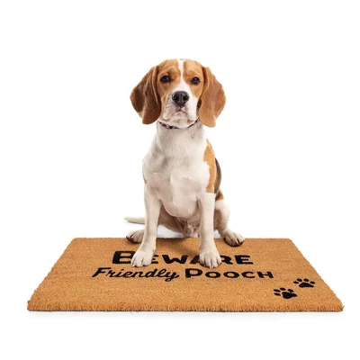 BirdRock Home Friendly Pooch Coir Front Door & Entry Doormat - 18" X 30" 4 BirdRock Home Friendly Pooch Coir Front Door & Entry Doormat - 18" X 30" - Image 4