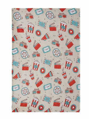 Kate Aurora Popcorn Night At The Movies Ultra Soft & Plush Oversized Accent Throw Blanket - 50 In. W X 70 In. L 2 Kate Aurora Popcorn Night At The Movies Ultra Soft & Plush Oversized Accent Throw Blanket - 50 In. W X 70 In. L - Image 2