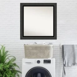 31" X 31" Non-Beveled Tuxedo Black Wall Mirror - Amanti Art 13 31" X 31" Non-Beveled Tuxedo Black Wall Mirror - Amanti Art -Home Decor Shop GUEST 8a795fd3 971a 415c 87c9 e4180b4b85ea