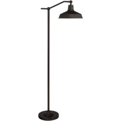 360 Lighting Kayne Rustic Farmhouse Floor Lamp Standing 61" Tall Satin Bronze Metal Downbridge Shade For Living Room Reading Bedroom Office House Home -Home Decor Shop GUEST 8ae8d4ae b726 4bb3 bf1c 9f3a6eea2d92