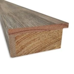 33" X 27" Non-Beveled Hard Mocha Wood Wall Mirror - Amanti Art