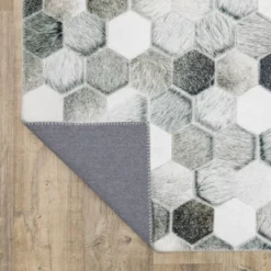 Marcel Geometric Block Animal Print Area Rug White/Gray - Captiv8e Designs 14 Marcel Geometric Block Animal Print Area Rug White/Gray - Captiv8e Designs -Home Decor Shop GUEST 91550a4a acca 4f9e 8fa3 b518a84903d3