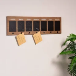 Multi-Functional Wall Memo Board With Chalkboard And Metal Clips Brown - StyleCraft 8 Multi-Functional Wall Memo Board With Chalkboard And Metal Clips Brown - StyleCraft -Home Decor Shop GUEST 91995a3e 2b06 4d04 953a 7e2fd8cd7bc6