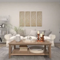 Set Of 3 Rustic Pillar Candle Holder - Olivia & May -Home Decor Shop GUEST 91cb1ae9 47e0 48a7 8211 cf3fcb6dac25