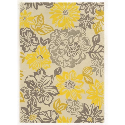 Trio Collection Rug Garden Party Gray - Linon 3 Trio Collection Rug Garden Party Gray - Linon - Image 3