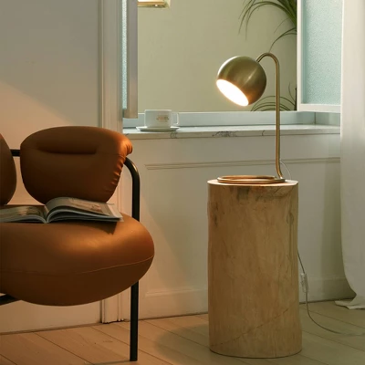 15" Richmond Desk Lamp With Inner Shade Matte Brass - Globe Electric 3 15" Richmond Desk Lamp With Inner Shade Matte Brass - Globe Electric - Image 3