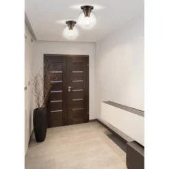 7.75" Metal/Glass Atlas Flush Mount (Includes Energy Efficient Light Bulb) - JONATHAN Y -Home Decor Shop GUEST 9407572d 5984 4e78 907a 1236badebe3d