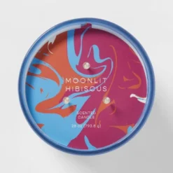 28oz Glass Moonlit Hibiscus Candle Light Blue - Opalhouse™ -Home Decor Shop GUEST 9562dc6d 4e42 481c 91d9 1f68f9f8ac72