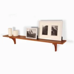 7.5" X 35" Mission Shelf With Bracket Honey Oak - InPlace -Home Decor Shop GUEST 9581be81 4945 4860 a696 6315eb9b071c