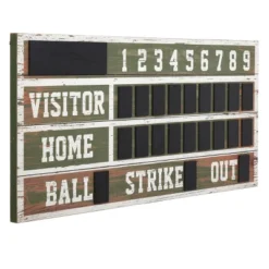 48" Wooden Scoreboard Decorative Wall Art - StyleCraft