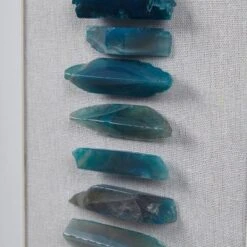 Cerulean Stones Real Natural Agate Framed Shadowbox Blue - Martha Stewart -Home Decor Shop GUEST 963e3171 a335 428b a3c7 eb2bb33fde4d