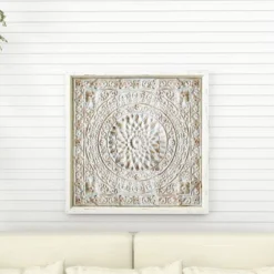 Metal Scroll Wall Decor With Embossed Details - Olivia & May -Home Decor Shop GUEST 97125288 6587 4848 ad3e 2a49ea9bec97