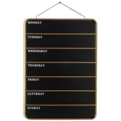 Wooden Sign Calendar Wall Decor Black - Olivia & May -Home Decor Shop GUEST 97d9b1b8 b43f 49ec 8bf0 55cee3babd42