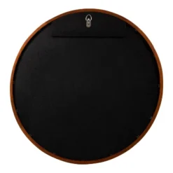 24" McLean Round Wall Mirror Walnut Brown - Kate & Laurel All Things Decor -Home Decor Shop GUEST 98a2cd9b db6d 4339 92ca 7f6f9065c79f