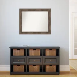 33" X 27" Non-Beveled Hard Mocha Wood Wall Mirror - Amanti Art -Home Decor Shop GUEST 98c6737a 688d 4ac5 93d4 a8dbef9e5f92