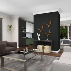 Resin Bird Metallic 3D Sculpted Wall Decor Set Of 3 Gold - Olivia & May -Home Decor Shop GUEST 99cd5cf2 683e 4214 863a 749200aad927