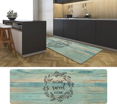 J&V TEXTILES 20" X 55" Oversized Cushioned Anti-Fatigue Kitchen Runner Mat (Home Sweet Home) 2 J&V TEXTILES 20" X 55" Oversized Cushioned Anti-Fatigue Kitchen Runner Mat (Home Sweet Home) - Image 2