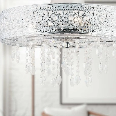 24" 3-Light Giselle Chandelier Polished Gold - River Of Goods 5 24" 3-Light Giselle Chandelier Polished Gold - River Of Goods - Image 5