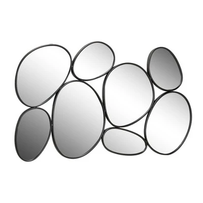 Metal Bubble Cluster Oval Wall Mirror Black - Olivia & May 15 Metal Bubble Cluster Oval Wall Mirror Black - Olivia & May - Image 15