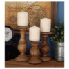 Set Of 3 Rustic Pillar Candle Holder - Olivia & May