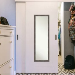 17" X 51" Pinstripe Wood Framed Full Length On The Door Mirror Lead Gray - Amanti Art 11 17" X 51" Pinstripe Wood Framed Full Length On The Door Mirror Lead Gray - Amanti Art -Home Decor Shop GUEST 9b9fee54 d739 4210 ae04 21084d159055