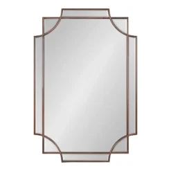 24" X 36" Minuette Decorative Framed Wall Mirror Bronze - Kate & Laurel All Things Decor