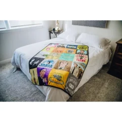 Just Funky The Office Sticker Bomb Quilt Fleece Throw Blanket | 45 X 60 Inches 8 Just Funky The Office Sticker Bomb Quilt Fleece Throw Blanket | 45 X 60 Inches -Home Decor Shop GUEST 9c82ea96 3188 449b 872d acc4e4305363
