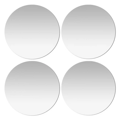 Americanflat Adhesive Mirror Tiles - Peel And Stick Mirrors For Wall - Frameless Round Mirrors For Bedroom And Living Room Décor 2 Americanflat Adhesive Mirror Tiles - Peel And Stick Mirrors For Wall - Frameless Round Mirrors For Bedroom And Living Room Décor - Image 2