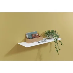 24" Dolle Katana Floating Metal Shelf White -Home Decor Shop GUEST 9f75a2ff 0b93 434b a07a df8df151a061