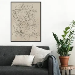 22" X 30" Outlined Leaves I By Asia Jensen Framed Canvas Wall Art Black - Amanti Art 13 22" X 30" Outlined Leaves I By Asia Jensen Framed Canvas Wall Art Black - Amanti Art -Home Decor Shop GUEST 9f8870cb 242c 4660 8247 07a6754dca7d