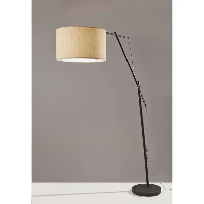 83" Broome Arc Lamp Black - Adesso 3 83" Broome Arc Lamp Black - Adesso - Image 3