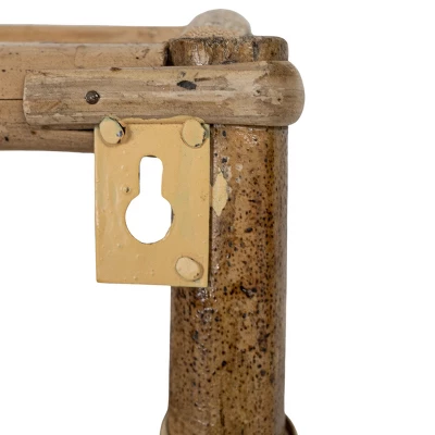 Brown Cane Wall Shelf By Foreside Home & Garden 5 Brown Cane Wall Shelf By Foreside Home & Garden - Image 5