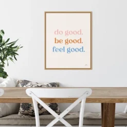 16" X 20" Do Good By Laura Marshall Framed Canvas Wall Art Light Brown - Amanti Art -Home Decor Shop GUEST a008e8a0 41ae 41a5 91e0 caaf4ac3b30e