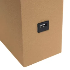 21" Lexington Leather Base Modern Home Decor Bedside Table Lamp With USB Charging Port And Fabric Shade - Lalia Home 23 21" Lexington Leather Base Modern Home Decor Bedside Table Lamp With USB Charging Port And Fabric Shade - Lalia Home -Home Decor Shop GUEST a118a878 1c8f 48a7 9ab3 8a093b7f0977