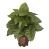Nearly Natural 17-in Taro W/Vase Silk Plant