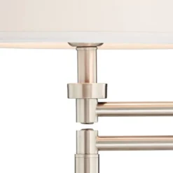 360 Lighting Camber Modern Desk Table Lamp 29" Tall Brushed Steel With USB And AC Power Outlet In Base Swing Arm Linen Shade For Bedroom Living Room 12 360 Lighting Camber Modern Desk Table Lamp 29" Tall Brushed Steel With USB And AC Power Outlet In Base Swing Arm Linen Shade For Bedroom Living Room -Home Decor Shop GUEST a194d443 0ee6 45cd a24a ea97c190521c