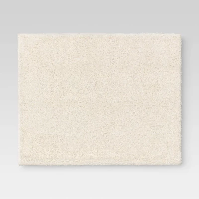 Long Faux Fur Throw Blanket Off White - Threshold™ 2 Long Faux Fur Throw Blanket Off White - Threshold™ - Image 2