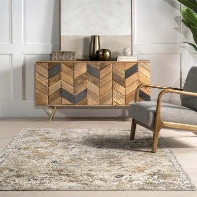 NuLOOM Zenni Vintage Floral Indoor/Outdoor Machine Washable Area Rug 7 NuLOOM Zenni Vintage Floral Indoor/Outdoor Machine Washable Area Rug - Image 7