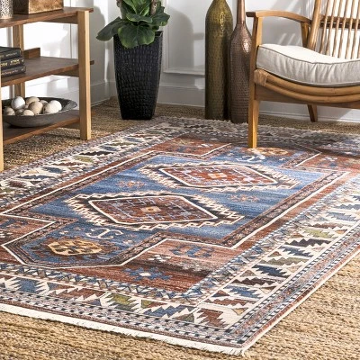 NuLOOM Vintage Kathryn Aztec Tassel Area Rug 1 NuLOOM Vintage Kathryn Aztec Tassel Area Rug